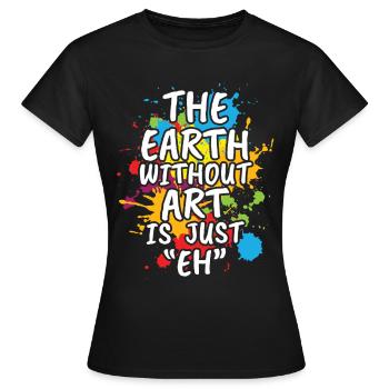 La Terre Sans-100 - T-shirt Femme - noir - Devant - AI Model Female 172 dark (172cm)