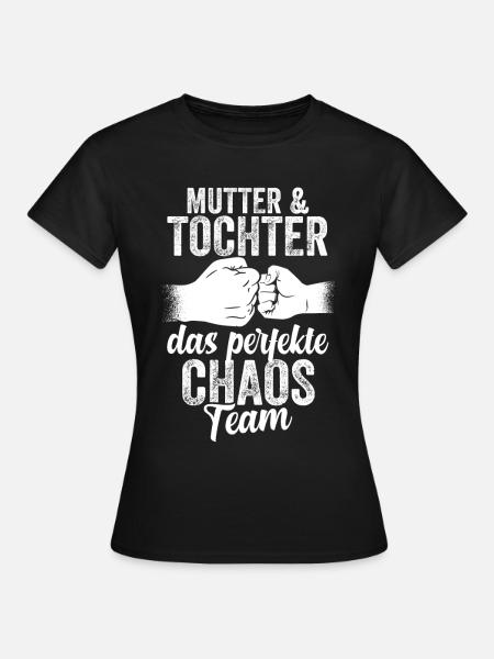 Mutter Und Tochter Muttertag - Frauen T-Shirt - Schwarz