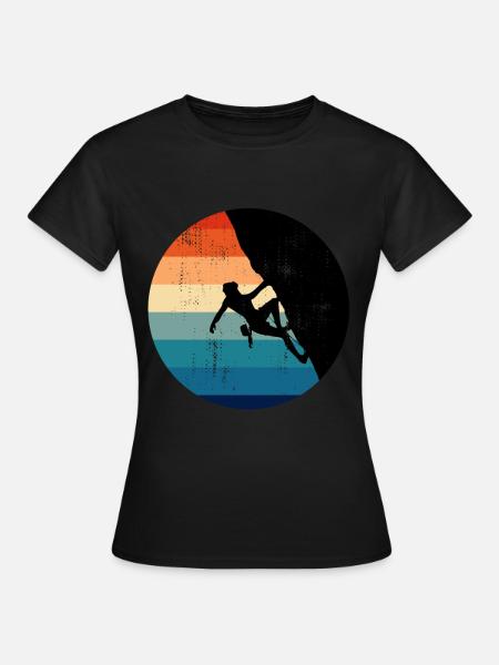 Alpinisme Bouldern Escalade rocheuse - T-shirt Femme - noir