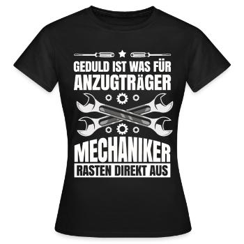 Mechaniker - Frauen T-Shirt - Schwarz - Vorne - AI Model Female 172 dark (172cm)