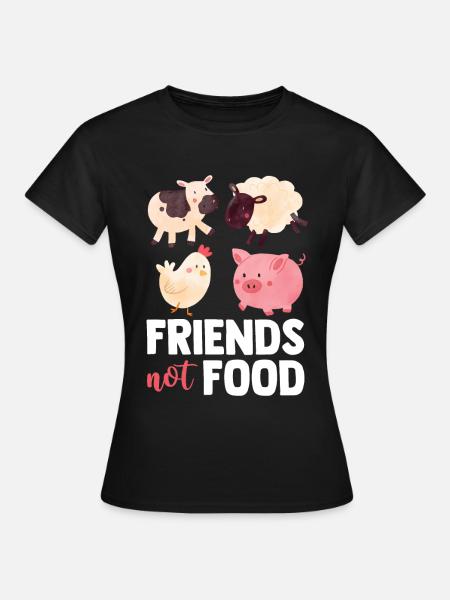Vegan - Frauen T-Shirt - Schwarz