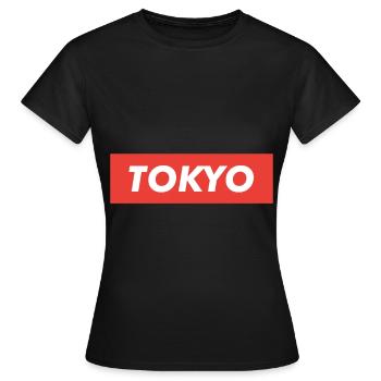 Tokyo Capitale Japon - T-shirt Femme - noir - Devant - AI Model Female 172 dark (172cm)