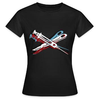 Chirurgien - T-shirt Femme - noir - Devant - AI Model Female 172 dark (172cm)