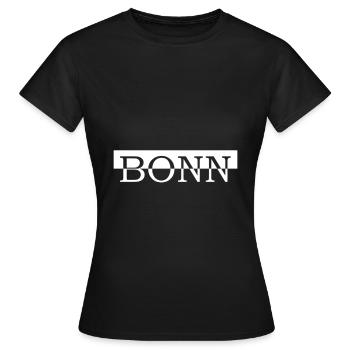 Bonn - Frauen T-Shirt - Schwarz - Vorne - AI Model Female 172 dark (172cm)