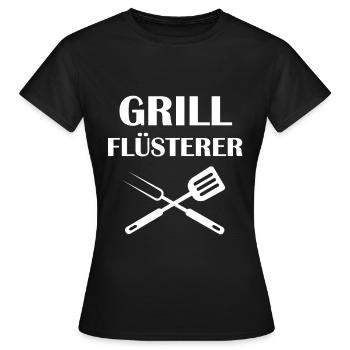 Grillen Grillkönig Grill Grillsaison Geschenk - Frauen T-Shirt - Schwarz - Vorne - AI Model Female 172 dark (172cm)