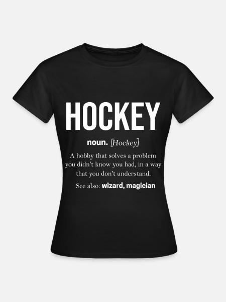 hockey - Vrouwen T-shirt - zwart