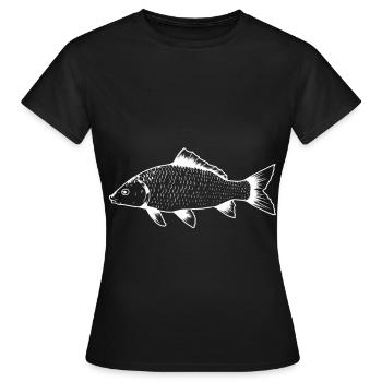 Pêche Pêche Pêche Hobby Animaux aquatiques - T-shirt Femme - noir - Devant - AI Model Female 172 dark (172cm)