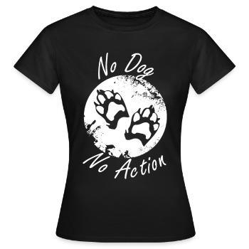 Paw prints dog paws paws dogs - Women's T-Shirt - black - Front - AI Model Female 172 dark (172cm)