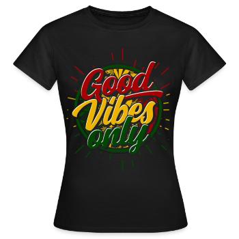 Rastafari - T-shirt Femme - noir - Devant - AI Model Female 172 dark (172cm)