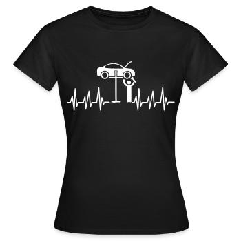 Mechanic screwdriver car gift craftsman profession - Women's T-Shirt - black - Front - AI Model Female 172 dark (172cm)