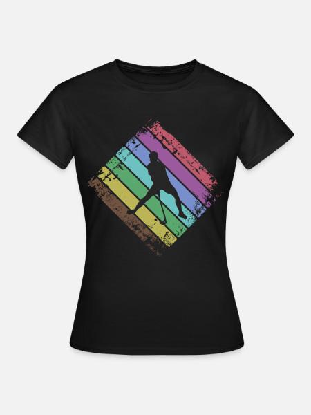 Floorball - Frauen T-Shirt - Schwarz