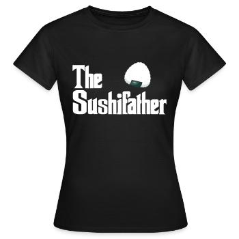 Sushi - Frauen T-Shirt - Schwarz - Vorne - AI Model Female 172 dark (172cm)