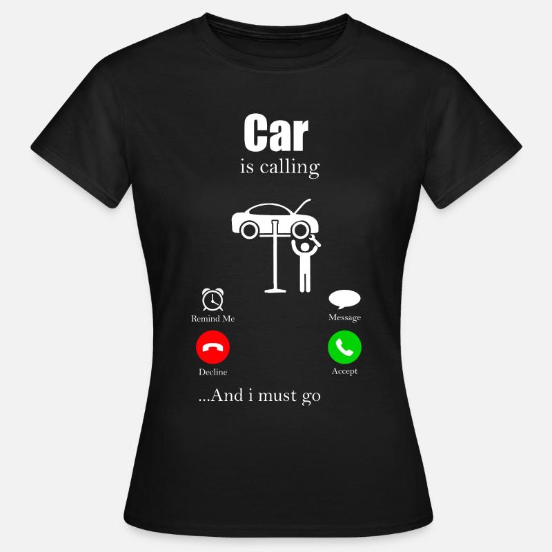 mekaniker - Dame-T-shirt - sort