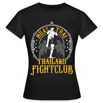 Muay Thai - T-shirt Femme - noir - Devant - AI Model Female 172 dark (172cm)