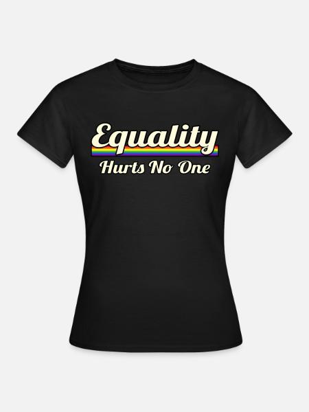 Égalité entre les hommes et les femmes LGBT - T-shirt Femme - noir