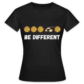 Sushi - Frauen T-Shirt - Schwarz - Vorne - AI Model Female 172 dark (172cm)
