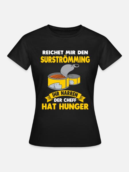 Surströmming Stinkefisch Challenge Kotzfisch Fisch - Frauen T-Shirt - Schwarz