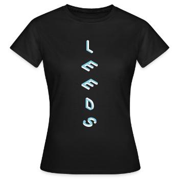 Leeds - Frauen T-Shirt - Schwarz - Vorne - AI Model Female 172 dark (172cm)