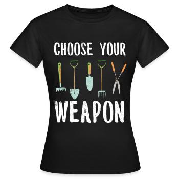 Jardin - T-shirt Femme - noir - Devant - AI Model Female 172 dark (172cm)
