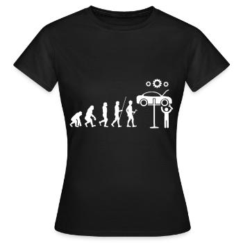 Mechaniker - Frauen T-Shirt - Schwarz - Vorne - AI Model Female 172 dark (172cm)