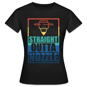 3d Print Printer 3d Printer Printing Gift - Women's T-Shirt - black - Front - AI Model Female 172 dark (172cm)