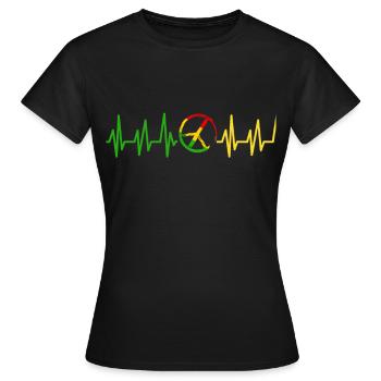 Rastafari Rasta Reggae Jah Geschenk Judah Marley - Frauen T-Shirt - Schwarz - Vorne - AI Model Female 172 dark (172cm)