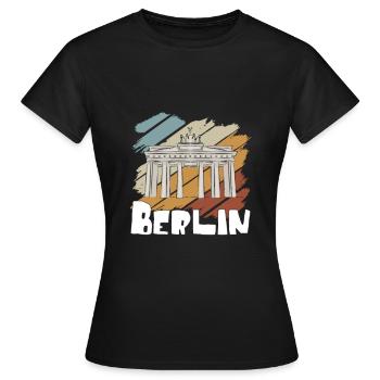 Berlin - Women's T-Shirt - black - Front - AI Model Female 172 dark (172cm)