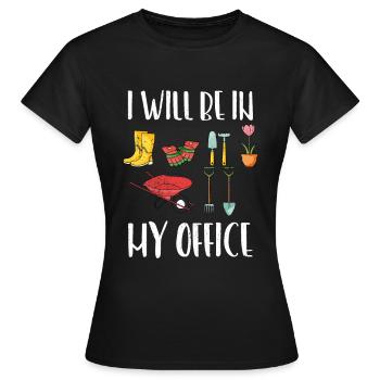 Jardin - T-shirt Femme - noir - Devant - AI Model Female 172 dark (172cm)