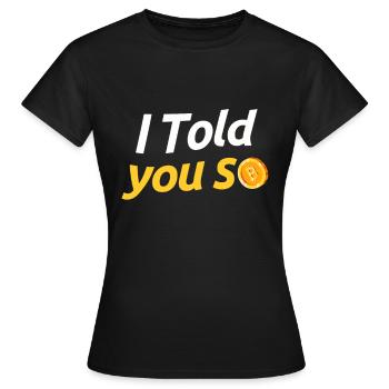 Bitcoin - T-shirt Femme - noir - Devant - AI Model Female 172 dark (172cm)