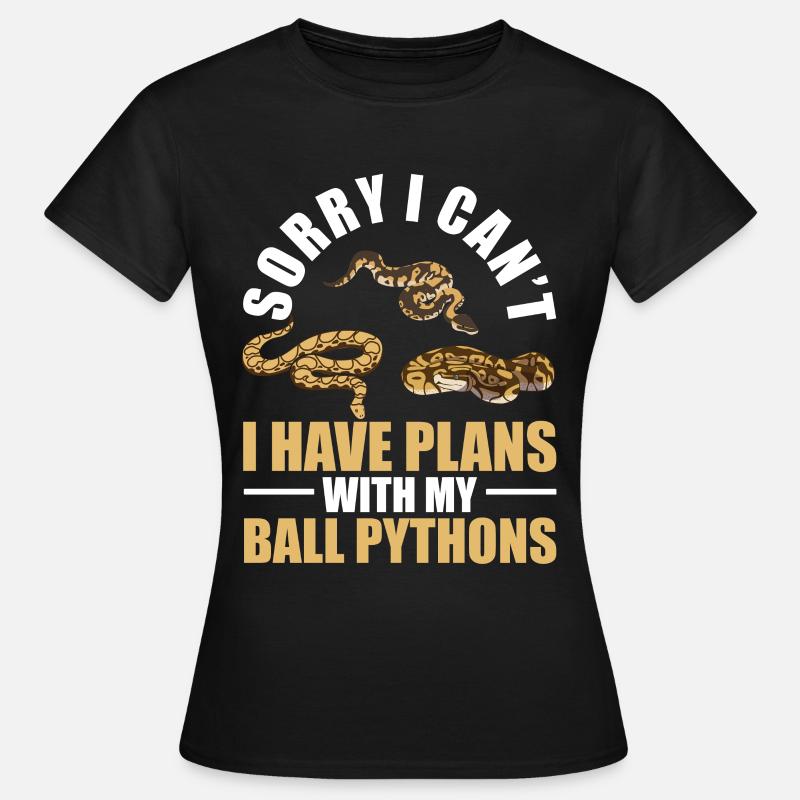 Plans Avec Mes Python Rois De Serpent - T-shirt Femme - noir