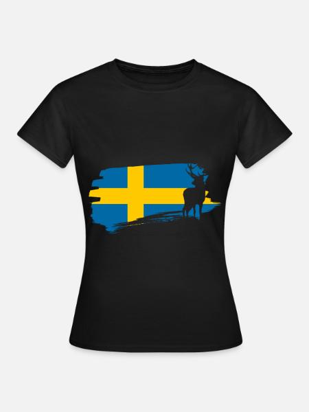 Schweden - Frauen T-Shirt - Schwarz