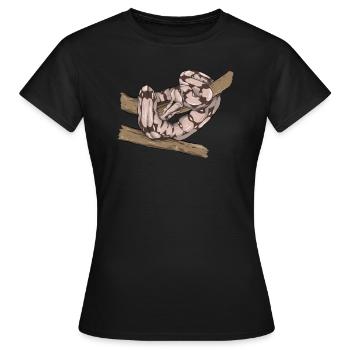 Boa Constrictor I Abgottschlange motif pour - T-shirt Femme - noir - Devant - AI Model Female 172 dark (172cm)