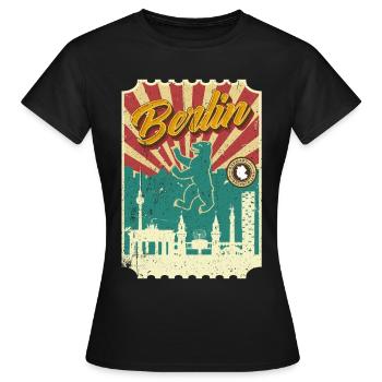 Berlin - Women's T-Shirt - black - Front - AI Model Female 172 dark (172cm)