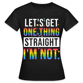 LGBT Gay Gay Pride CSD Lesbienne - T-shirt Femme - noir - Devant - AI Model Female 172 dark (172cm)