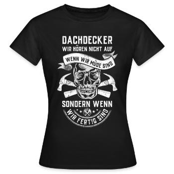 Dachdecker Zunft Geschenk Beruf Handwerker Hammer - Frauen T-Shirt - Schwarz - Vorne - AI Model Female 172 dark (172cm)