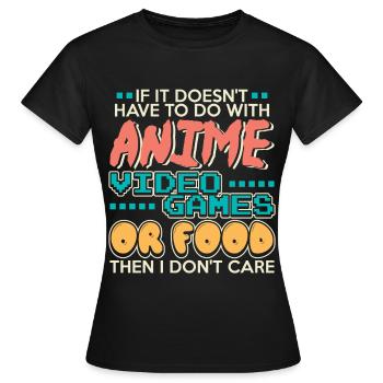Otaku Anime Otaku anime hoodies - T-shirt Femme - noir - Devant - AI Model Female 172 dark (172cm)