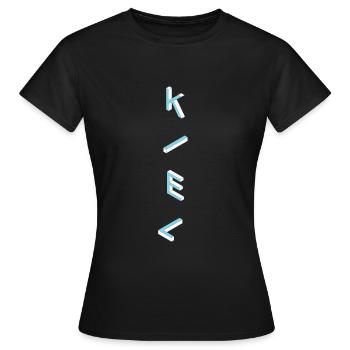 Kiel - T-shirt Femme - noir - Devant - AI Model Female 172 dark (172cm)