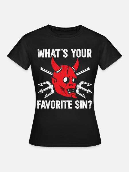 Favorite Sin - Women's T-Shirt - black