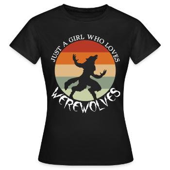 Werwolf Sei du selbst außer Werwolf - Frauen T-Shirt - Schwarz - Vorne - AI Model Female 172 dark (172cm)