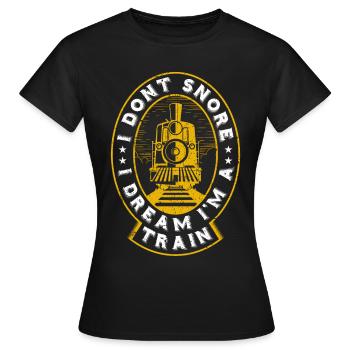 Chemin de fer - T-shirt Femme - noir - Devant - AI Model Female 172 dark (172cm)