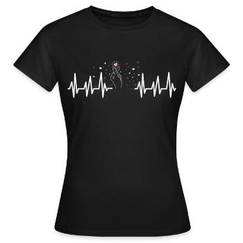 K-Pop - Frauen T-Shirt - Schwarz - Vorne - AI Model Female 172 dark (172cm)