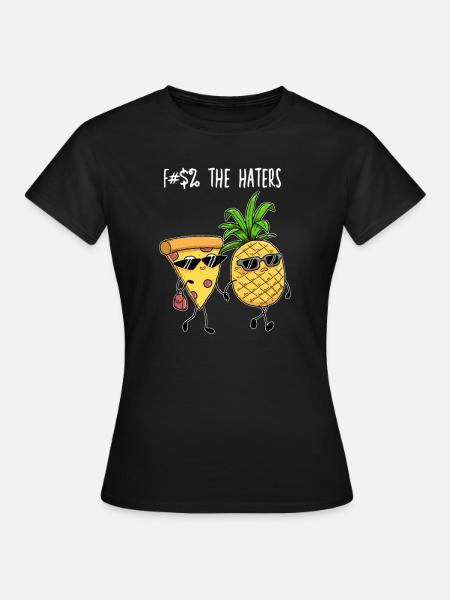Pizza Hawaii I Pineapple Pizzeria Motief voor - Vrouwen T-shirt - zwart