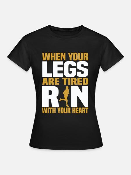 Motivationssprüche - Frauen T-Shirt - Schwarz