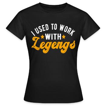 Cadeaux d’adieu collègues Changement d’emploi - T-shirt Femme - noir - Devant - AI Model Female 172 dark (172cm)
