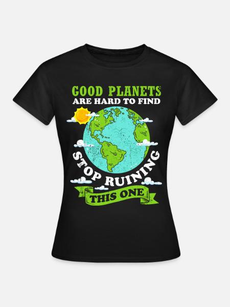 Klimawandel - Frauen T-Shirt - Schwarz