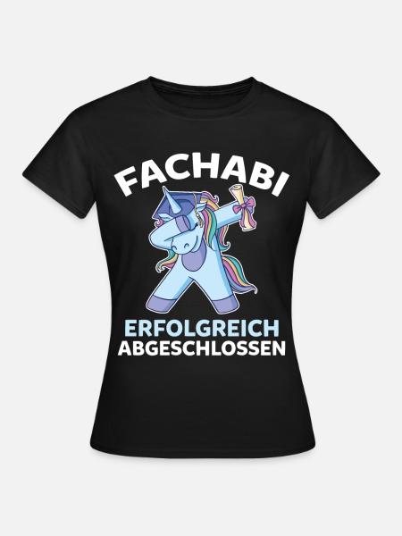 Dabbing Astronaut Fachabi Fachabitur Gymnasium Abi - Frauen T-Shirt - Schwarz