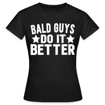 Chauve chauve chauve chauve porteur cadeau - T-shirt Femme - noir - Devant - AI Model Female 172 dark (172cm)