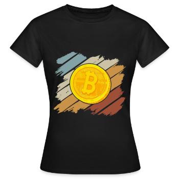 Bitcoin - T-shirt Femme - noir - Devant - AI Model Female 172 dark (172cm)