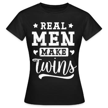 twins - Women's T-Shirt - black - Front - AI Model Female 172 dark (172cm)