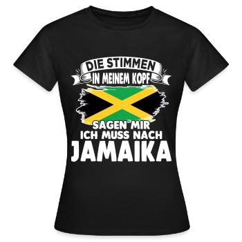 Jamaikaner Raggae Jamaika - Frauen T-Shirt - Schwarz - Vorne - AI Model Female 172 dark (172cm)